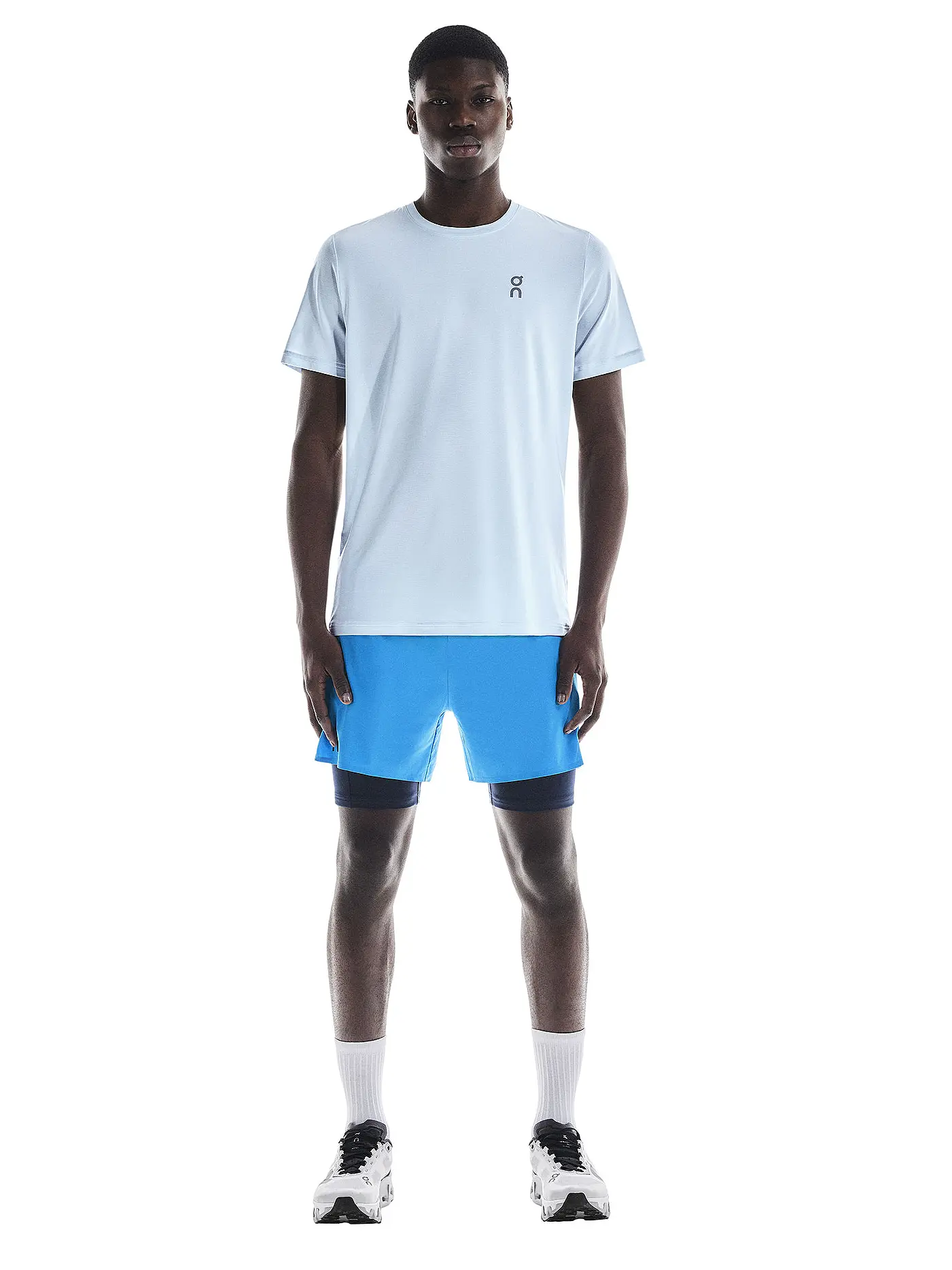 ON | Herren Laufshort Performance 2/1 | blau